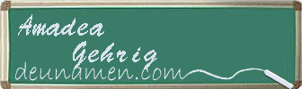 Amadea Gehrig Visitenkarte